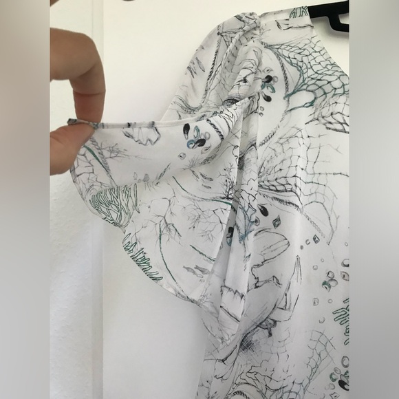 Club Monaco silk cropped top - Picture 6 of 16